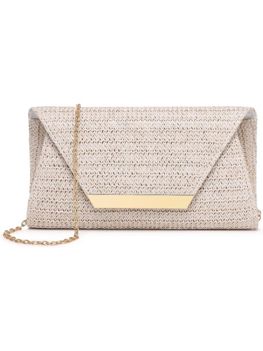 Women's Beige Patent Leather Clutch Purse Formal Party Evening Bag Handbag